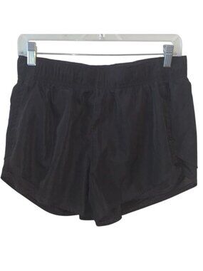 Athletic Works Womens Black Running Shorts M (8-10) Polyester/Recycle Blend